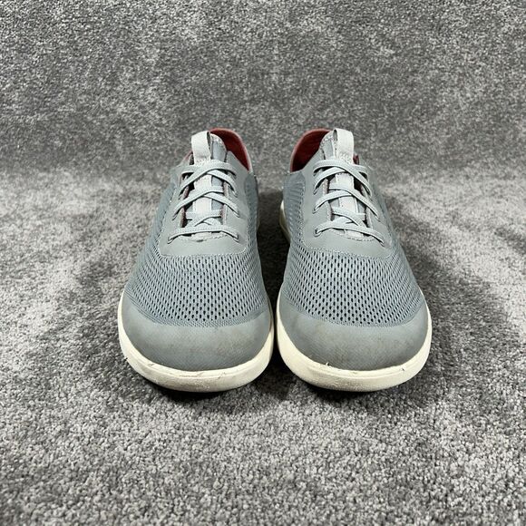 Olukai Moku Pae 10472-25RX Mens Size 11 Gray Mesh Lace Up Casual Boat Shoes Used main image 7